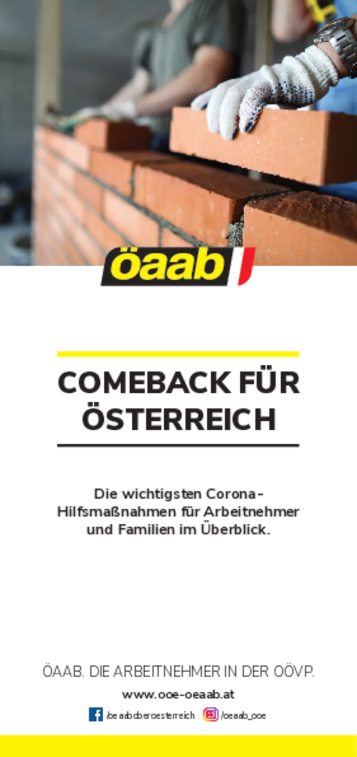 Broschüre "Comeback für Österreich"